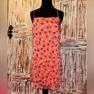 Mi ami Pink Floral Spaghetti Strap Mini Dress